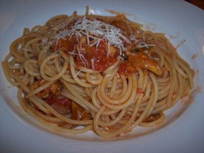 Spaghetti mit Pfifferlingen
